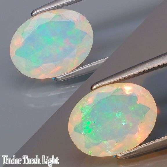 Captivating 1.73ct fully faceted fairy fire jelly Opal
