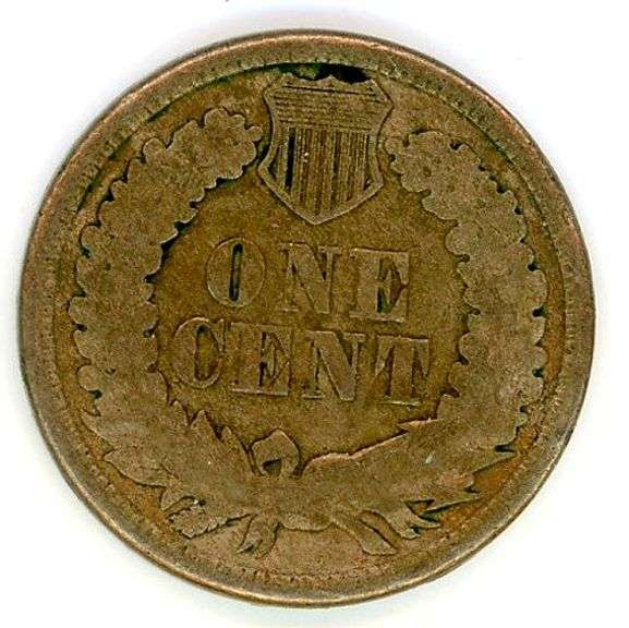 1862 Copper-Nickel Indian Head Cent in VF/XF
