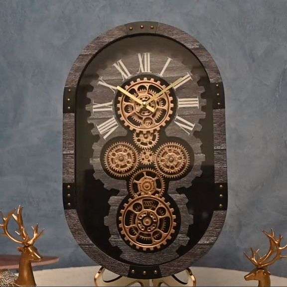 Vintage Steampunk Moving Gears Timepiece