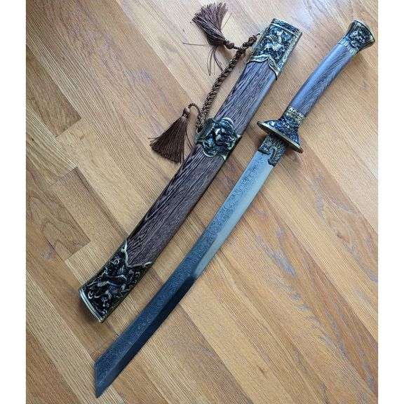 Hand-Forged Damascus Katana