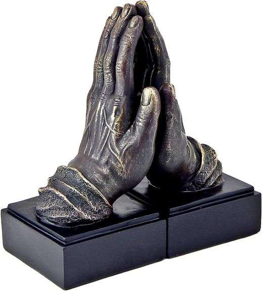 Old Praying Hands Namaste Bookends