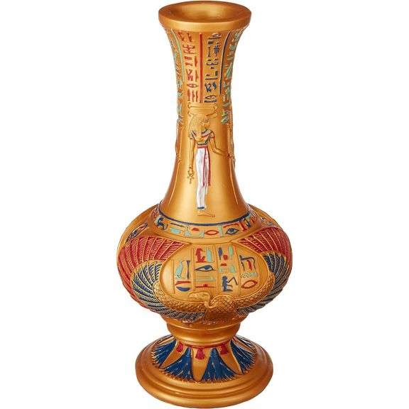 Nekhebet's Mythical Vulture God Vase