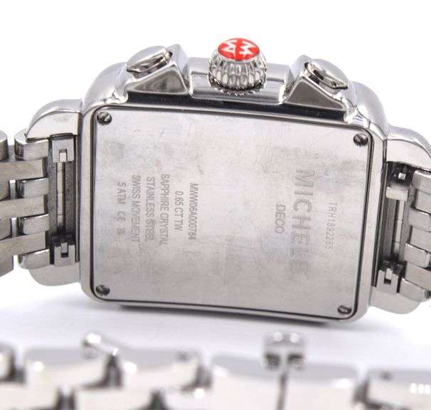 Michele Deco diamond chronograph watch