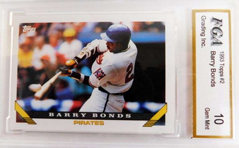 Barry Bonds Topps #2 Baseball Card, 10 Gem-MT