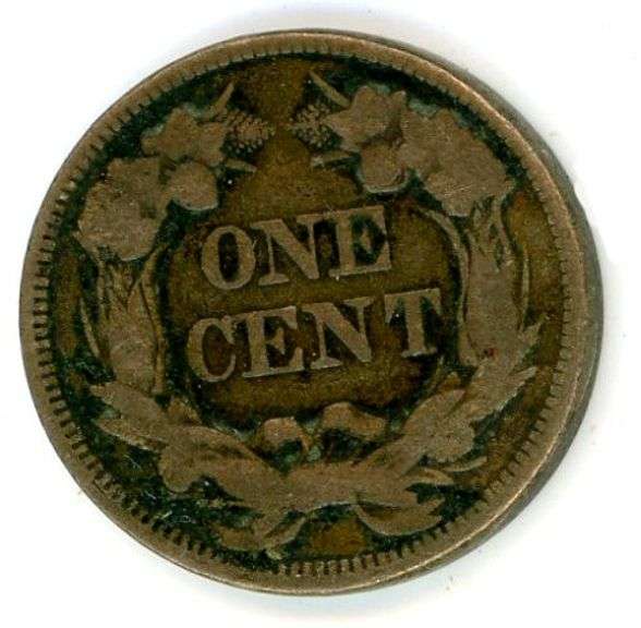 1858 Flying Eagle Cent in VG