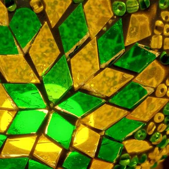 Moroccan Mosaic Glass Table Lamp