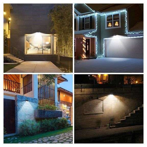 4 Pack Outdoor Solar Motion Sensor Lights