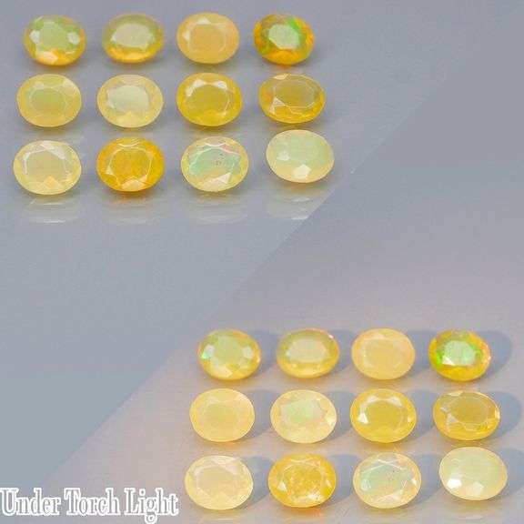Beautiful 2.47ct unheated Ethiopian jelly opal set