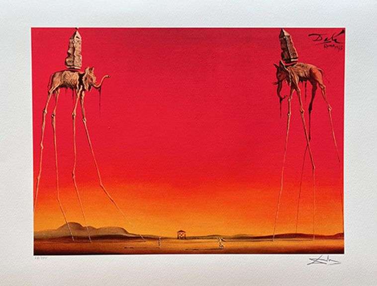 Limited Edition Salvador Dali, Les Elephants