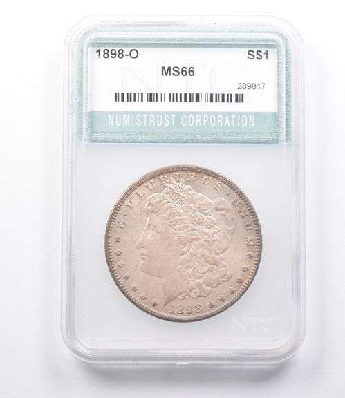 MS66 1898-O Morgan Silver Dollar NTC Beautifully Toned