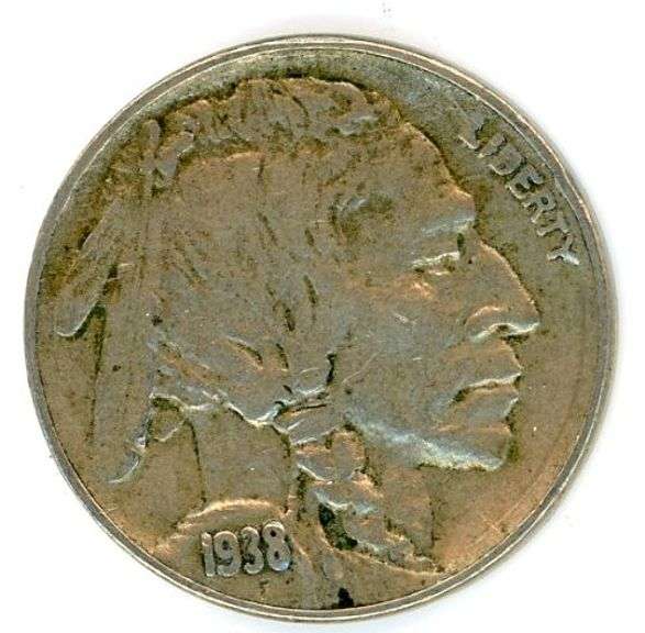 1938-D/S Buffalo Nickel in XF