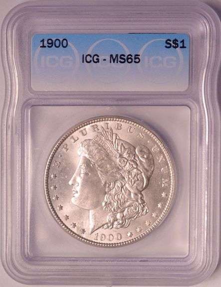 1900 Morgan Silver Dollar ICG MS65