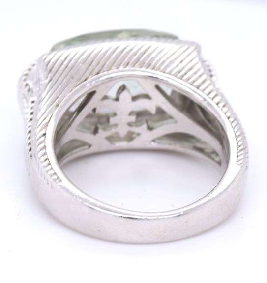 Judith Ripka quartz ring in 925 sterling silver