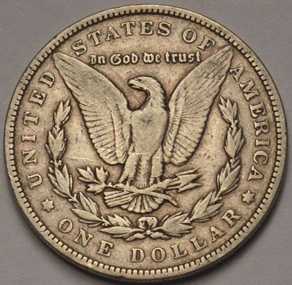 1893 Morgan Silver Dollar, Cleaned.