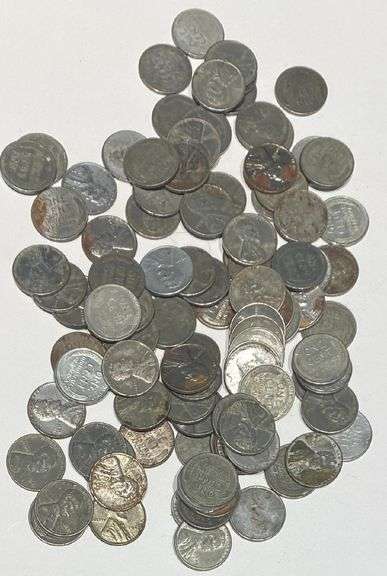 100 WW11 Steel Cents