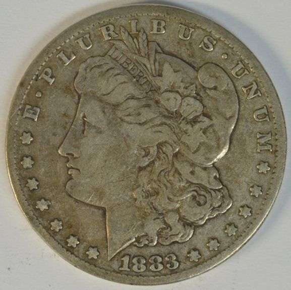 Handsome 1883-CC Morgan Silver Dollar. Key date