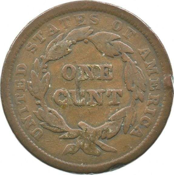 1842 Liberty Head Large Cent Cxnt Brothel Token