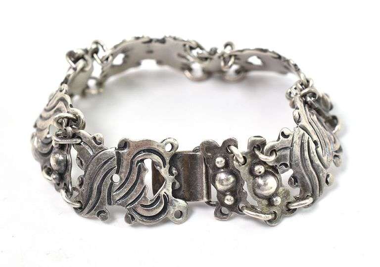 Fancy Link Bracelet in Sterling Silver