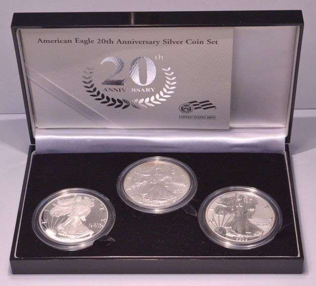 2006 American Silver Eagle 20th Anniversary Silver Coin Set