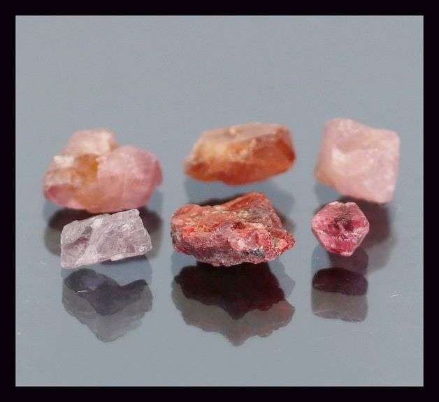 Gorgeous 10.84ct untreated uncut Spinel set