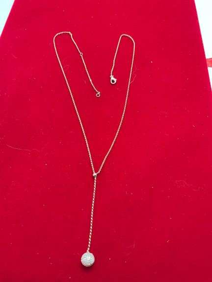 BRAND NEW 14K YELLOW GOLD DIAMOND ENCKLACE