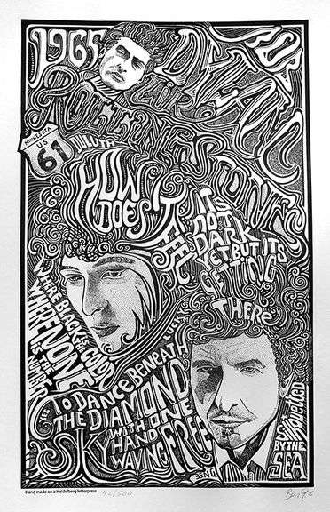 Ben G. Hand Signed, Bob Dylan