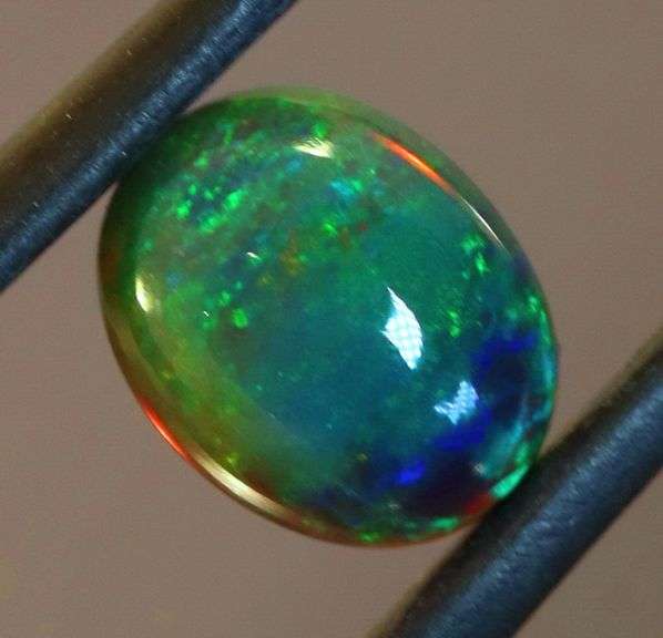 Exciting! 1.56ct floral fairy fire flashing Black Opal