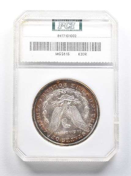 MS64 1881-S Morgan Silver Dollar PCI Beautifully Toned
