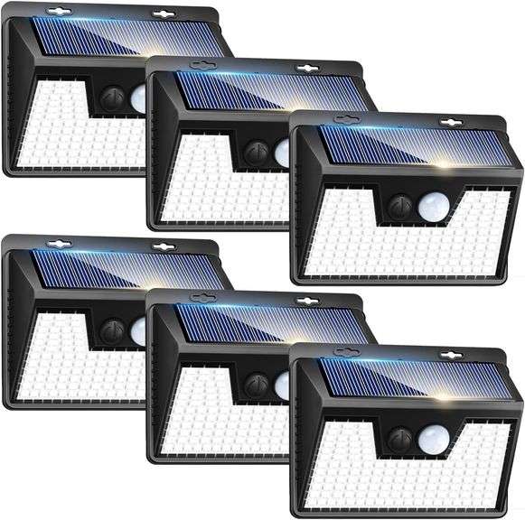 Set of 6 Ultra Bright Security Solar Motion Sensors