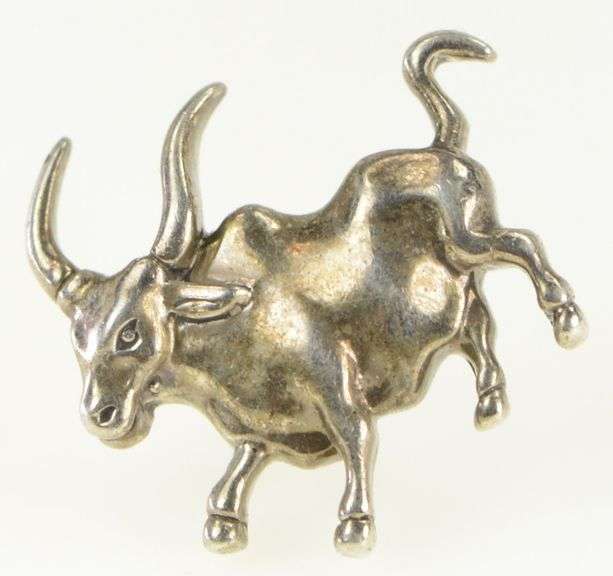 Sterling Silver John Hardy Ox Chinese Zodiac Lapel Pin/Brooch