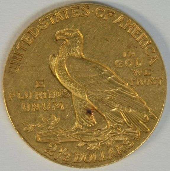 Lovely upper end 1908 US $2.50 Indian Gold Piece