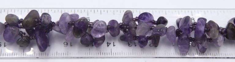 Amethyst necklace with matching bracelet