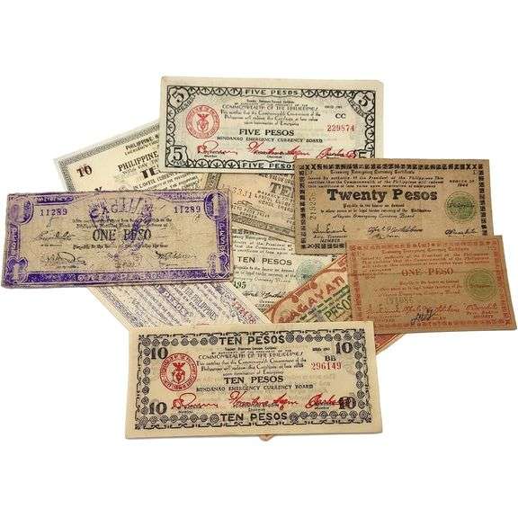 Rare WWII Guerrilla Forbidden Currency Banknotes