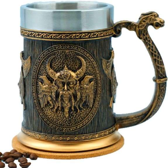 Dragon Drakkar Tankard Viking Mug