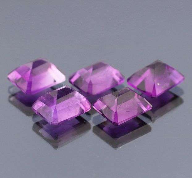 Royal purple! 22.50ct 11x9mm real Brazilian Amethyst set