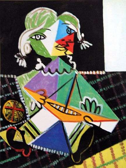 Collectible Pablo Picasso, Girl with a Boat