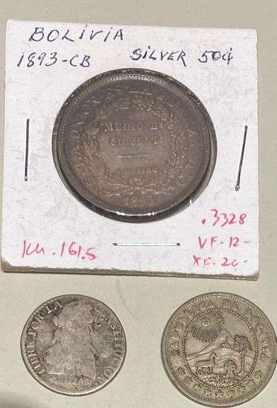 3 Bolivian Coins