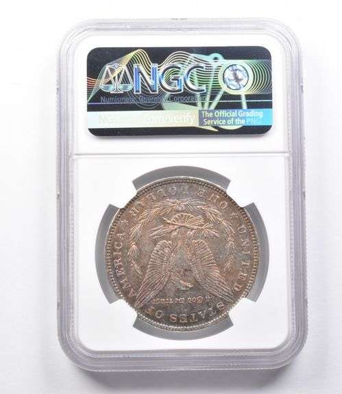 MS62 1887 Morgan Silver Dollar NGC Beautifully Toned