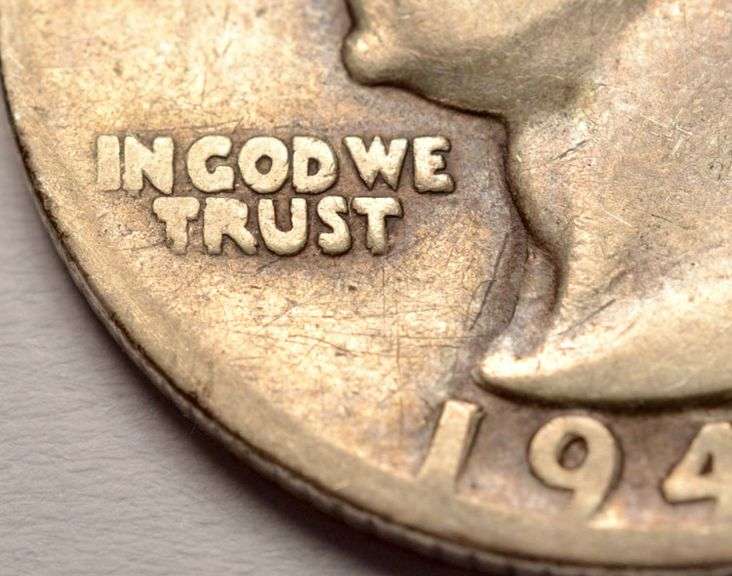 1943-S Double Die Obverse Washington Quarter, Circulated.
