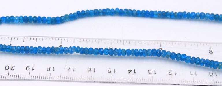 Blue stone beads necklace