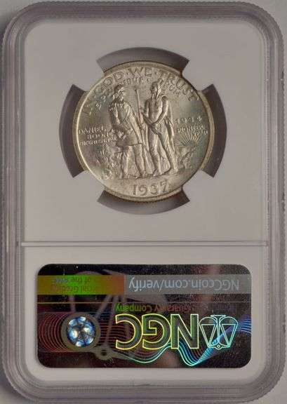 1937-D Boone Commemorative Half Dollar NGC MS65