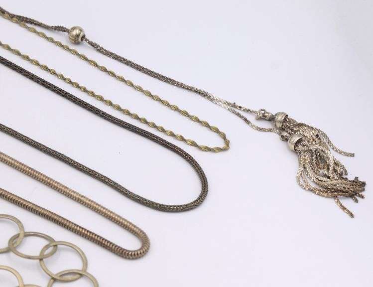 Group Lot of Vintage 925 sterling silver chains