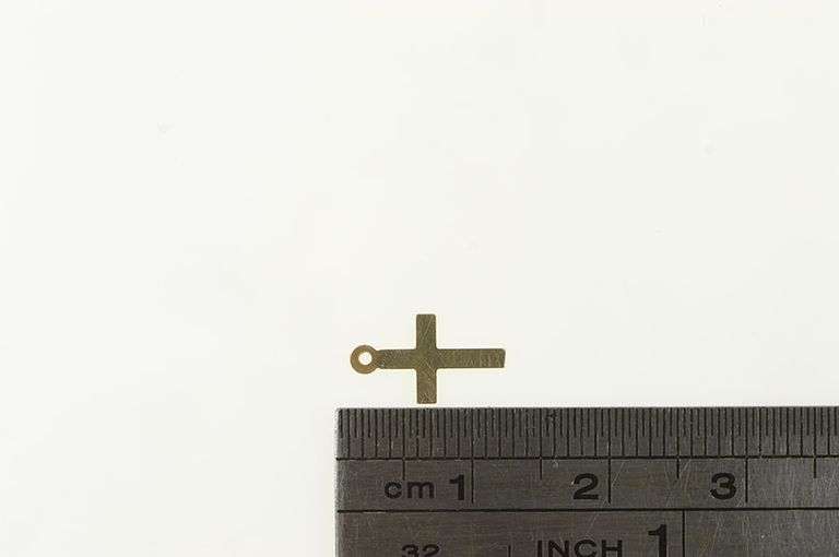 14K Yellow Gold Cross Christian Faith Symbol Vintage Charm/Pendant