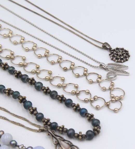 Group lot of vintage 925 sterling silver jewelry