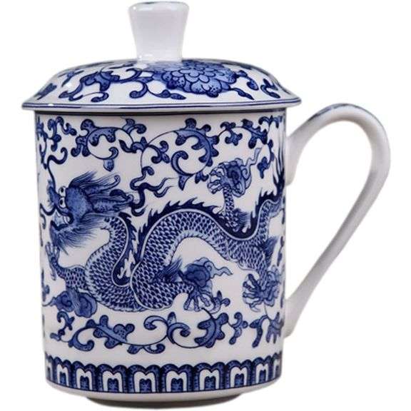 Bone China Cup with Lid