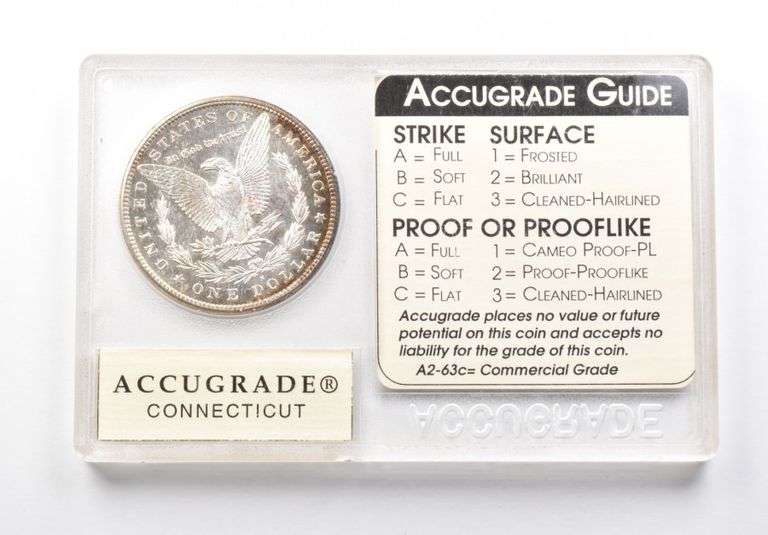 A2-64c DMPL 1897-S Morgan Silver Dollar Accugrade