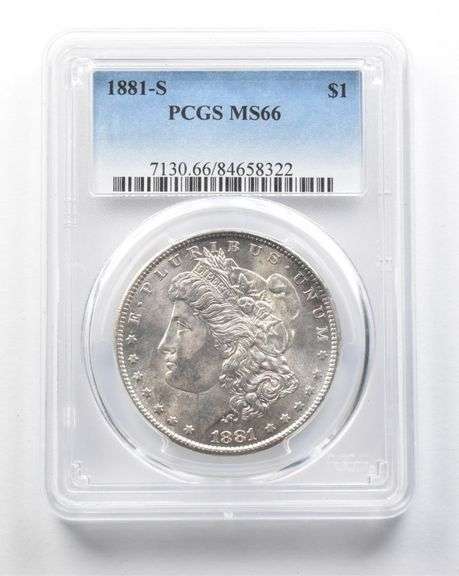 1881-S Morgan Silver Dollar MS66 PCGS