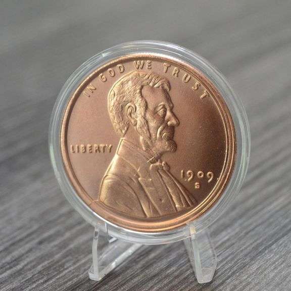 1909 Lincoln One Cent Collectible Coin .999 Pure Copper