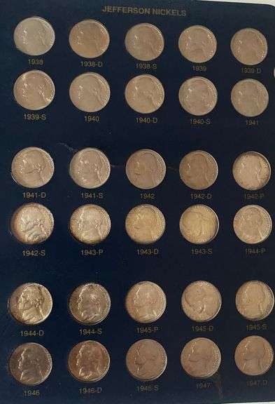 Choice BU Set of Jefferson Nickels 1938-2003