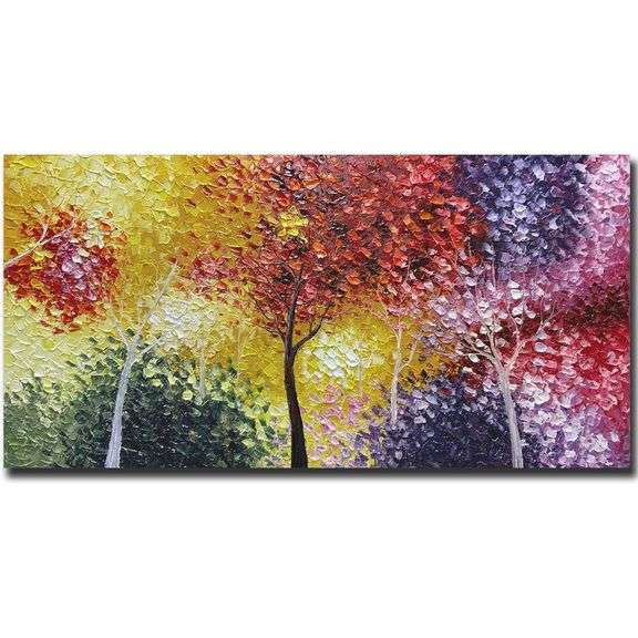 Oil on Canvas: Ethereal Arboreal Symphony